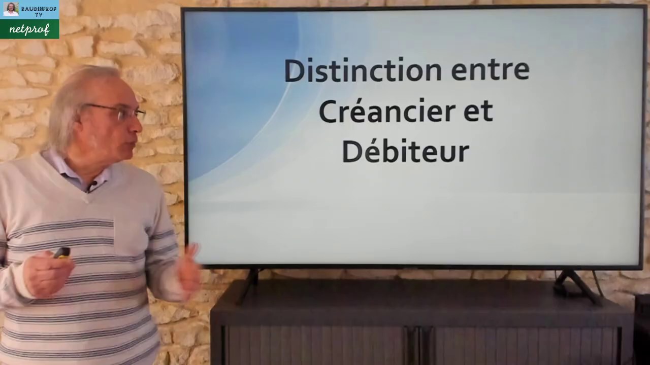 Distinguer Cr&eacute;ancier et D&eacute;biteur