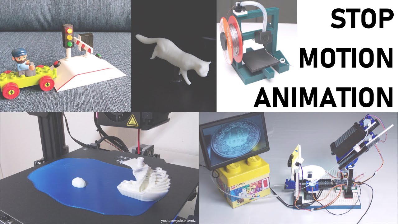 3D-printed stop-motion animations