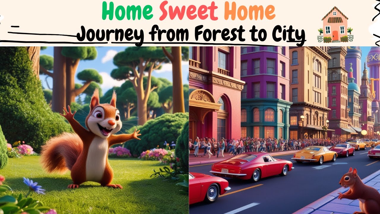 Home Sweet Home - Journey from Forest to City 🏠 | Animal Story for Kids | Story Time | Moral Stories