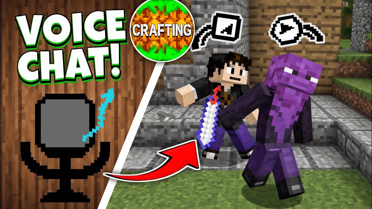 VOICE Chat kaise kare minecraft me | server me voice chat kaise kare on mobile 📱