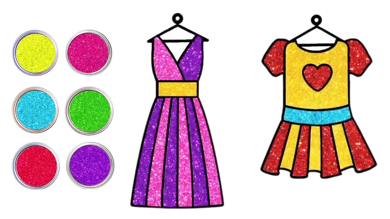 Como Fazer um Vestido Bonito | Desenho de Vídeos Para Crianças | Chiki Art Brasil