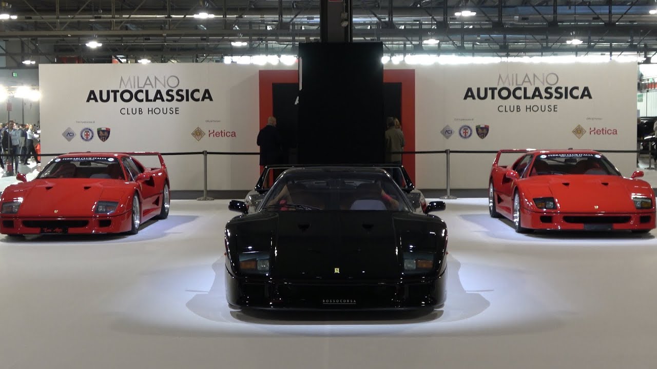 Black Ferrari F40 - Auto Classica Milano 2022. Like n Subscribe