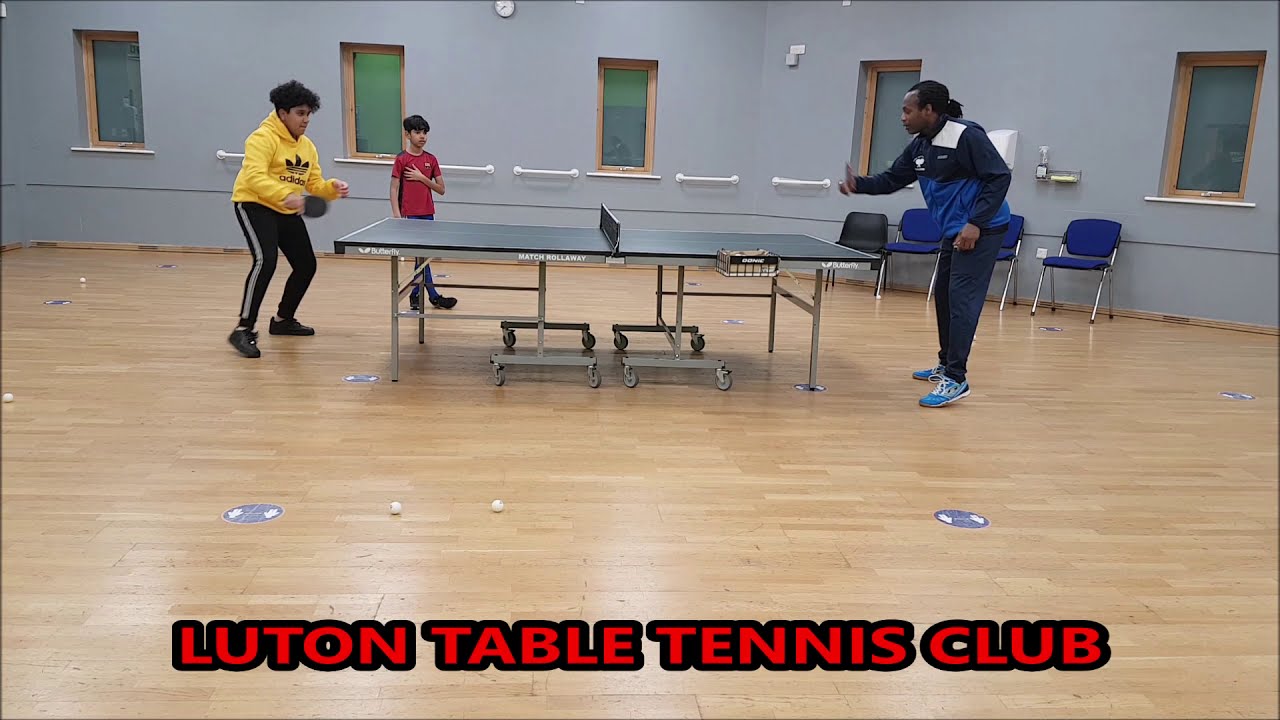 The balls of your feet. Don't be caught flat footed in table tennis. Luton TTC. Thurs 3rd Dec 2020.