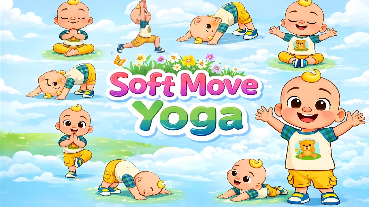“Soft Move Yoga for Toddlers – Fun & Gentle Baby Yoga with Cocomelon Friends!”
