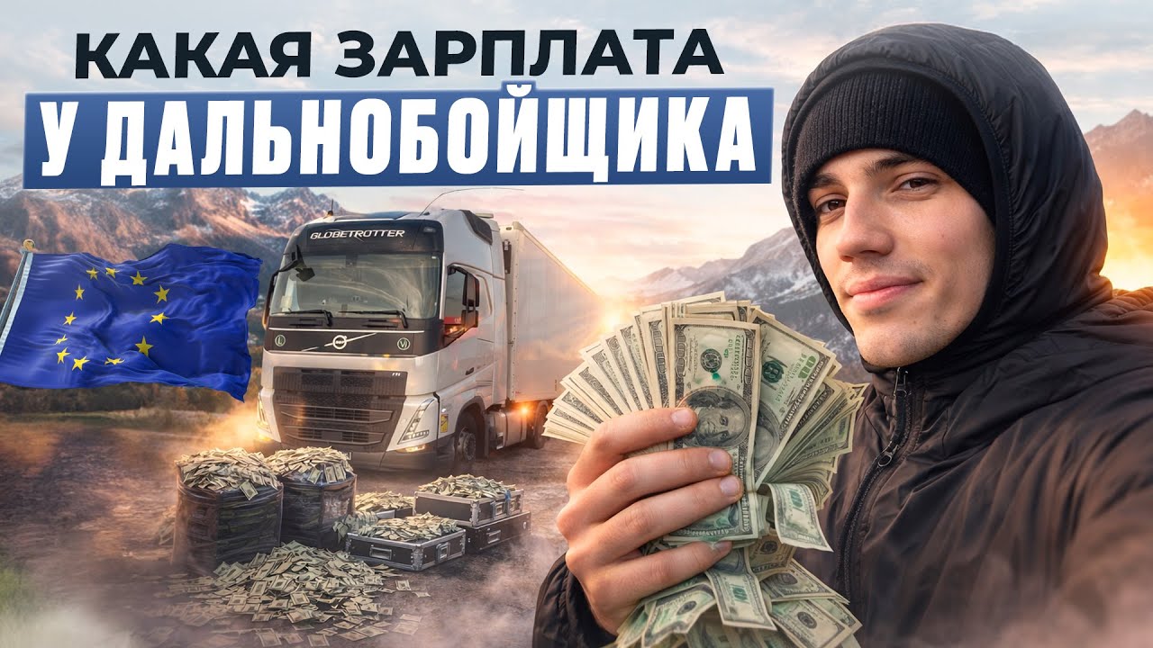 ГИРТЕКА 2026 - КАКАЯ ЗАРПЛАТА У ДАЛЬНОБОЙЩИКОВ В ЕВРОПЕ ?