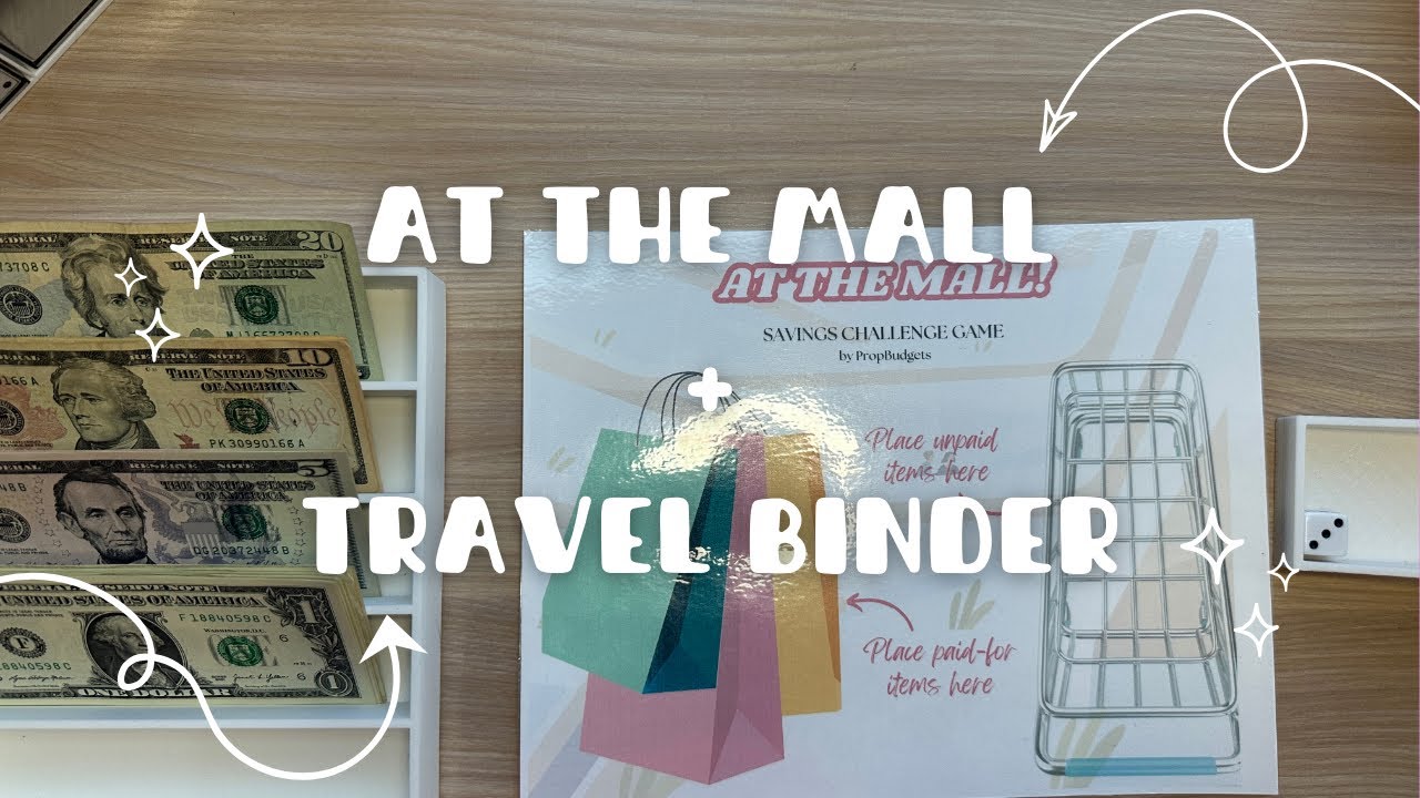 At the Mall + Travel Binder | Savings Games | Cash Stuffing