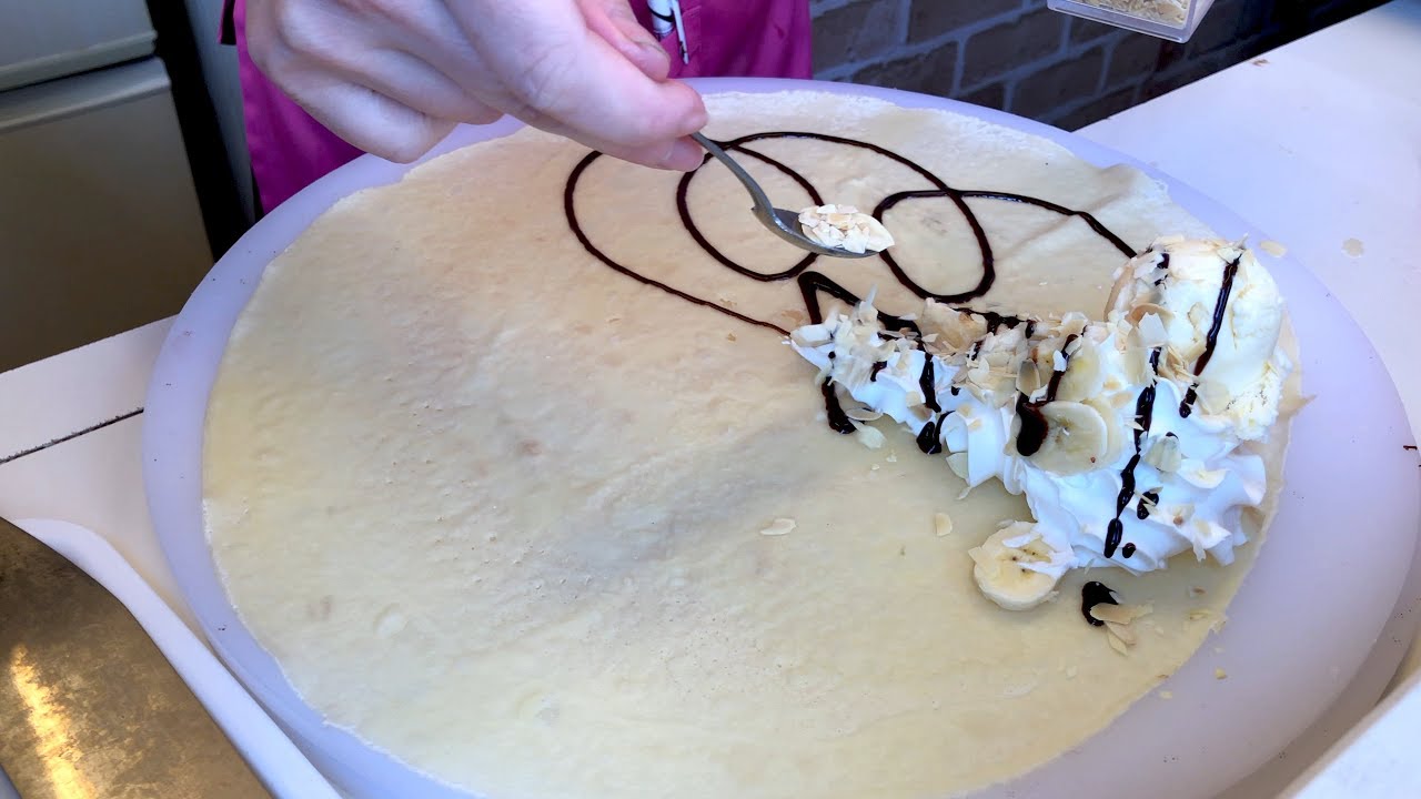 女王のクレープ職人 japanese street food - creamy crepe compilation ICE CREAM CREPE Compilation Tokyo Japan