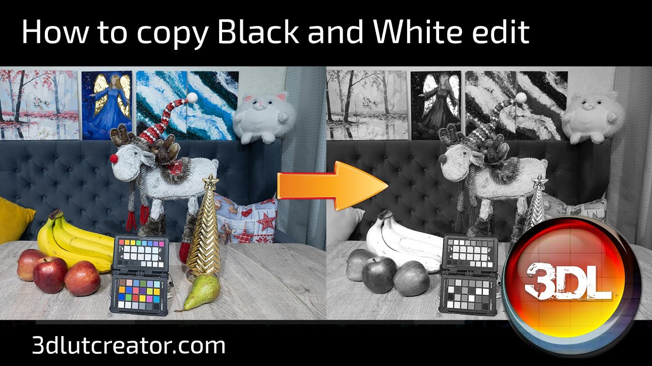 How to copy Black and White edit using Color Target