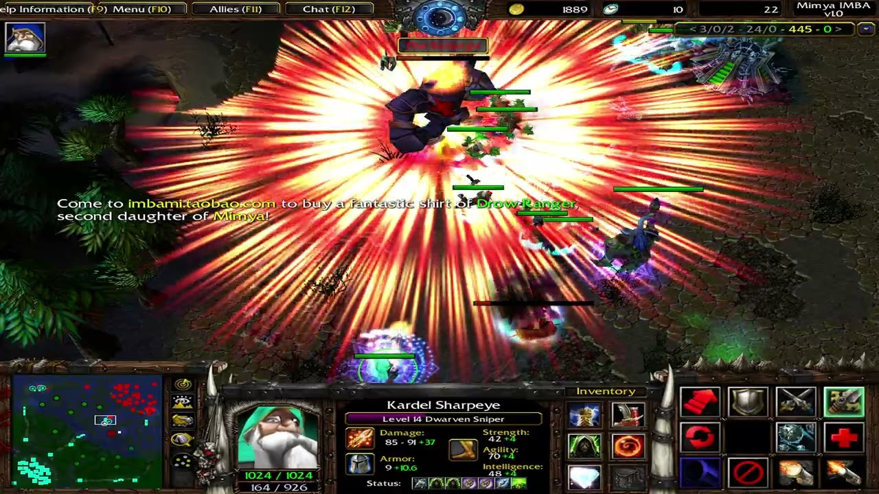 Dota Imba Mimya AI: Sniper + Bonus skill: Parasite Flame | Dota Barren Theme