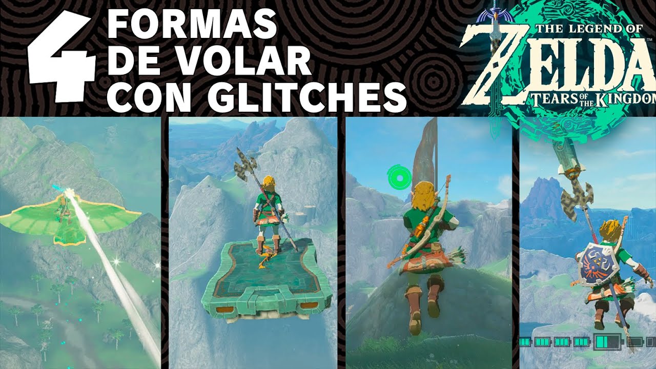 ✨ 4 Formas de volar con glitches en Zelda (Parcheado en 1.2.0)