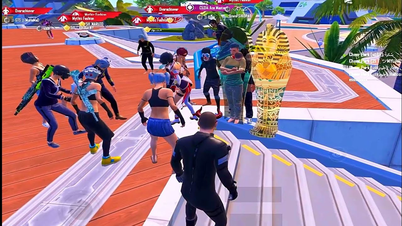 Victor Noob prank in cheer park 🥵😱pubg mobile #pubgcheerpark #noobprank #pubgxsuit
