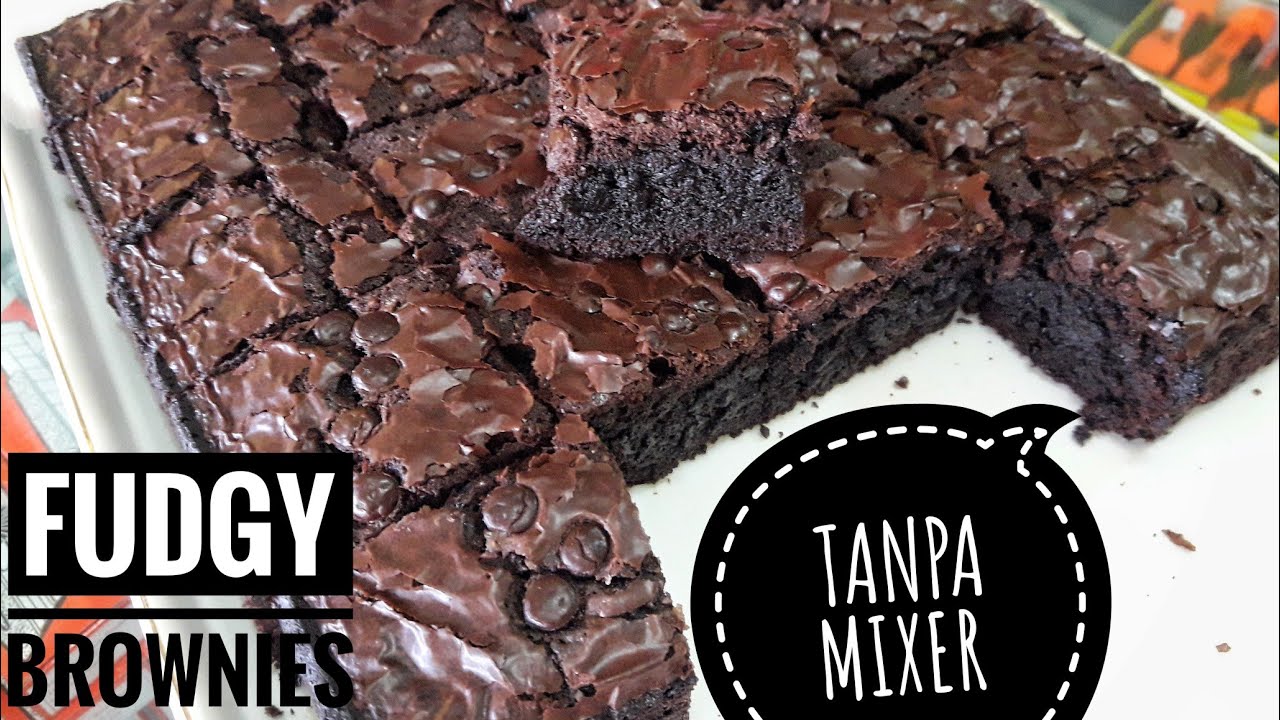 BROWNIES TANPA MIXER|TIPS N TRICK FUDGY BROWNIES