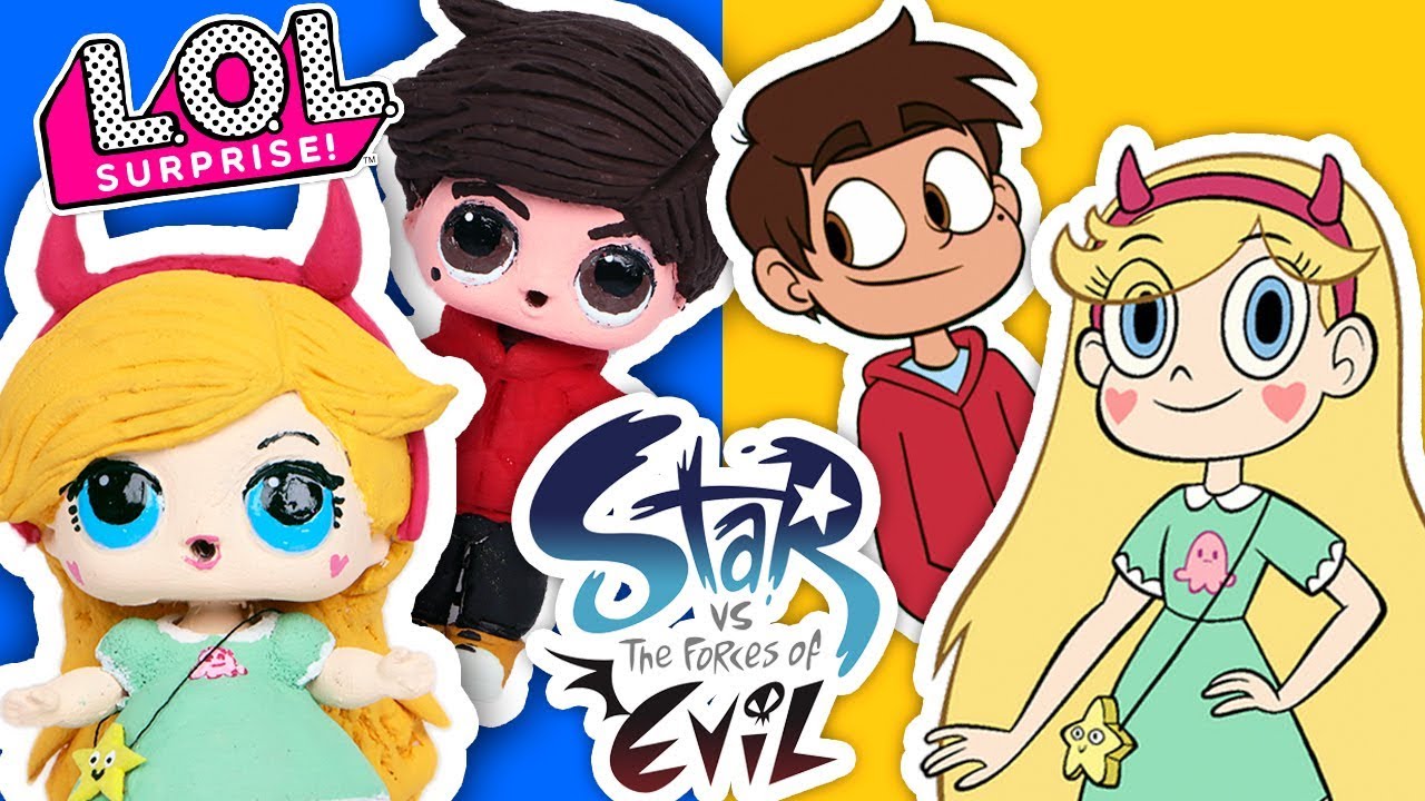 🌈STAR vs The Forces of EVIL💙MARCO & STAR 💖LOL Surprise DOLLS Glitter Series ✨- Toy Transformations