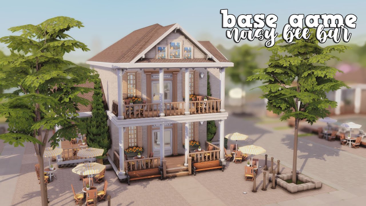 noisy bee bar 🐝 | the sims 4 speed build | base game only
