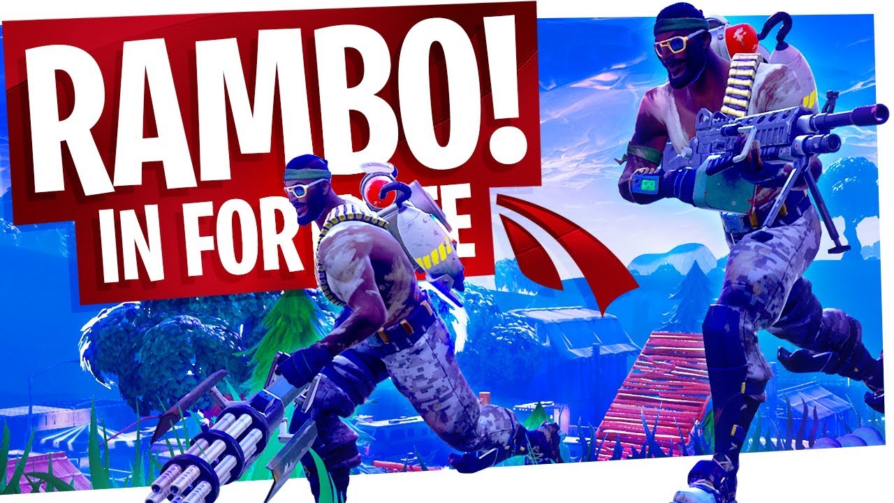 New Rambo Skin in Fortnite! SLAY EVERYONE w/ the Rambo Challenge! - New Bandolier Skin Gameplay