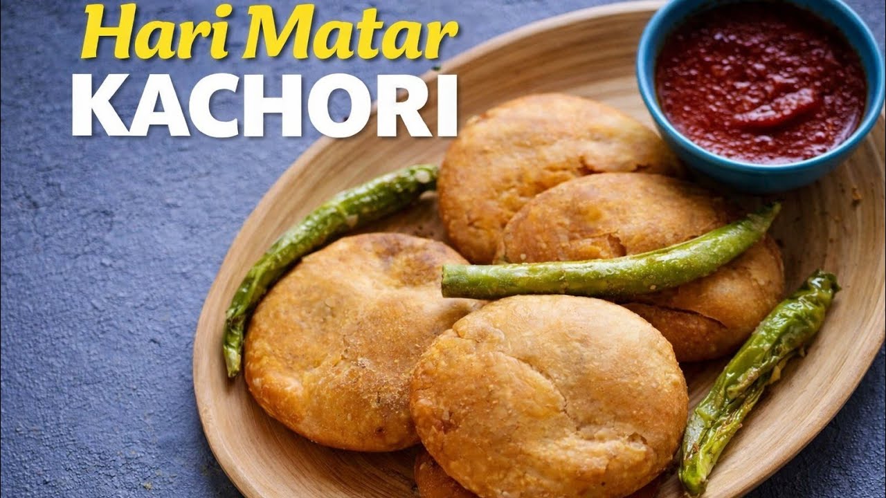 Golden & Crispy Hari Matar Kachori | Must-Try Indian Snack