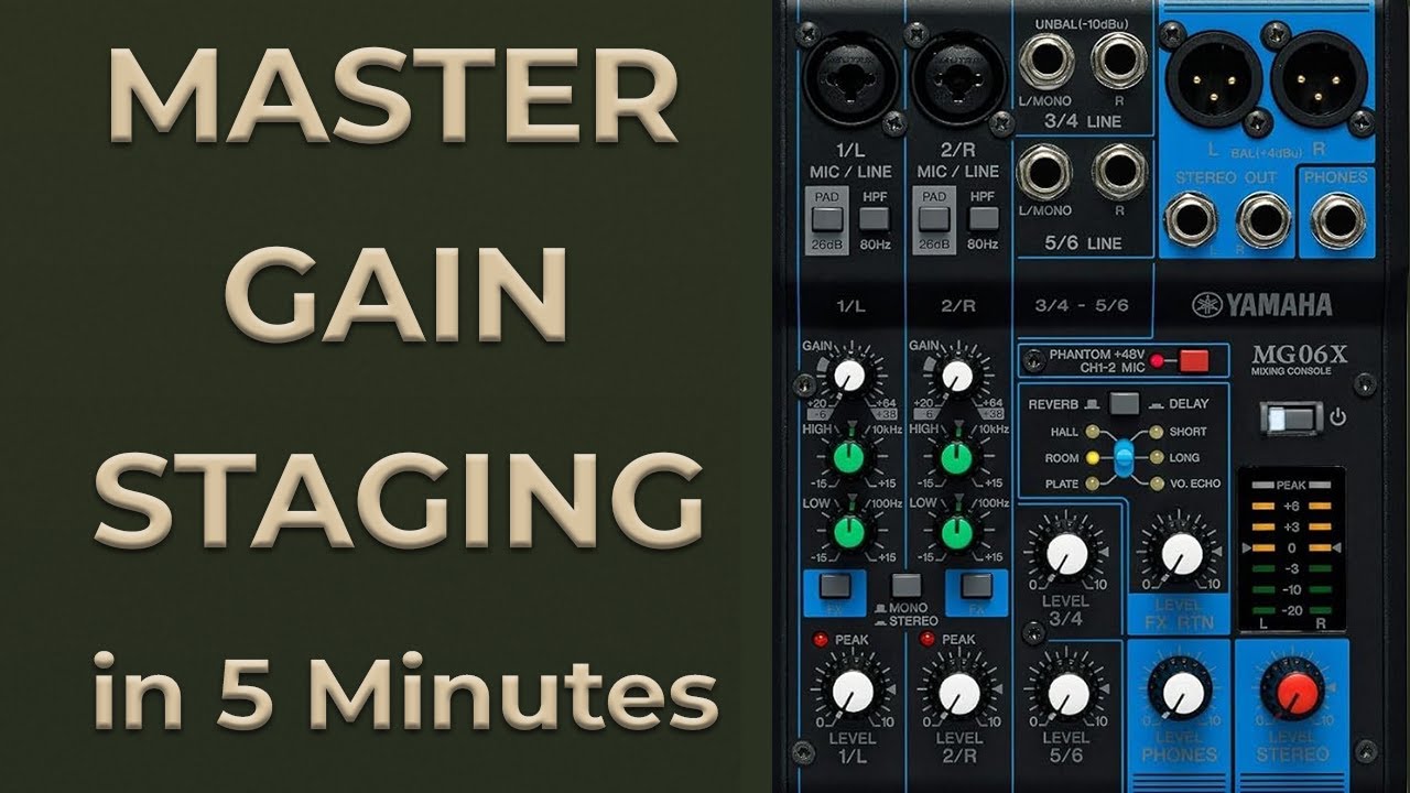 Make Your Audio Sound Pro with This Mixer Trick: YAMAHA MG06X