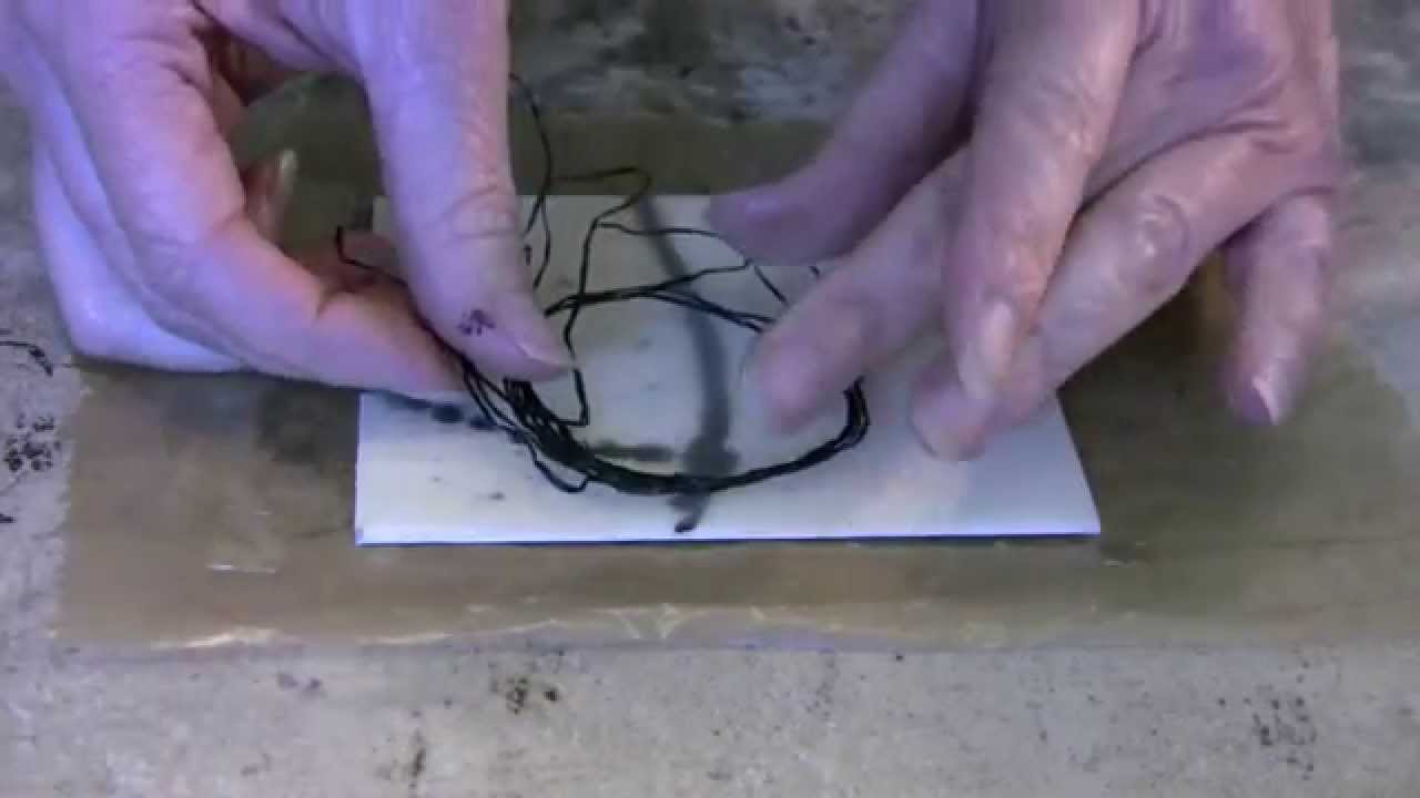 Encaustic Technique 10 Dental Floss