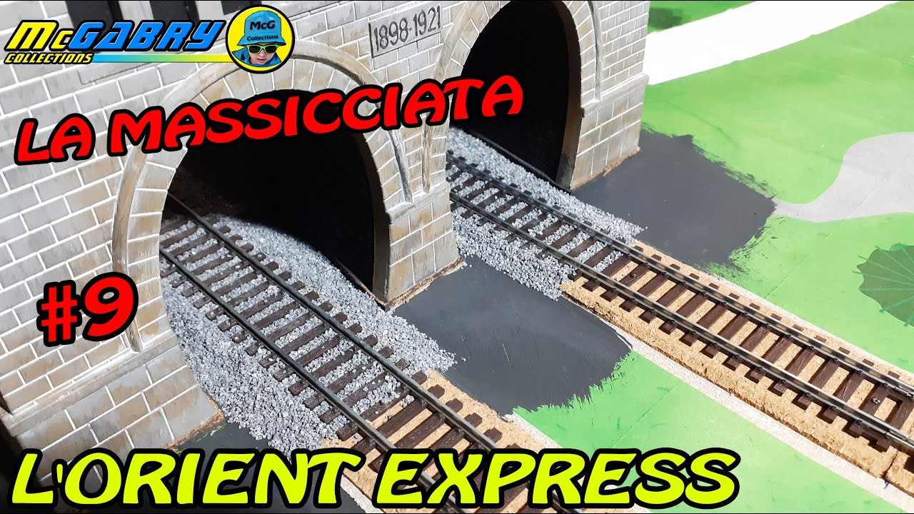 LA FERROVIA DELL'ORIENT EXPRESS HACHETTE-COSTRUZIONE PLASTICO #9 COME REALIZZARE LA MASSICCIATA