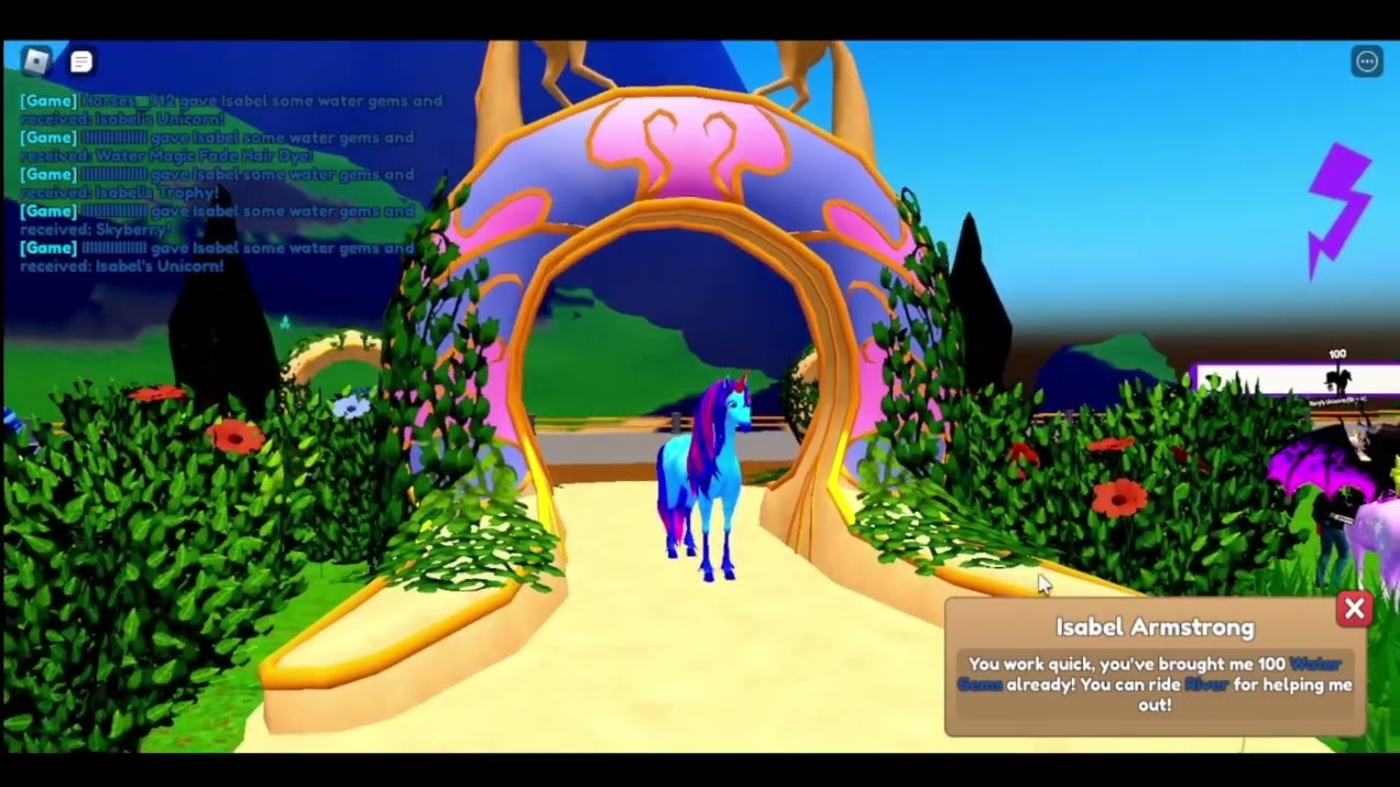TURNING IN 600 GEMS TO GET ALL 6 UNICORNS FROM UNICORN ACADEMY IN WILD HORSE ISLANDS!