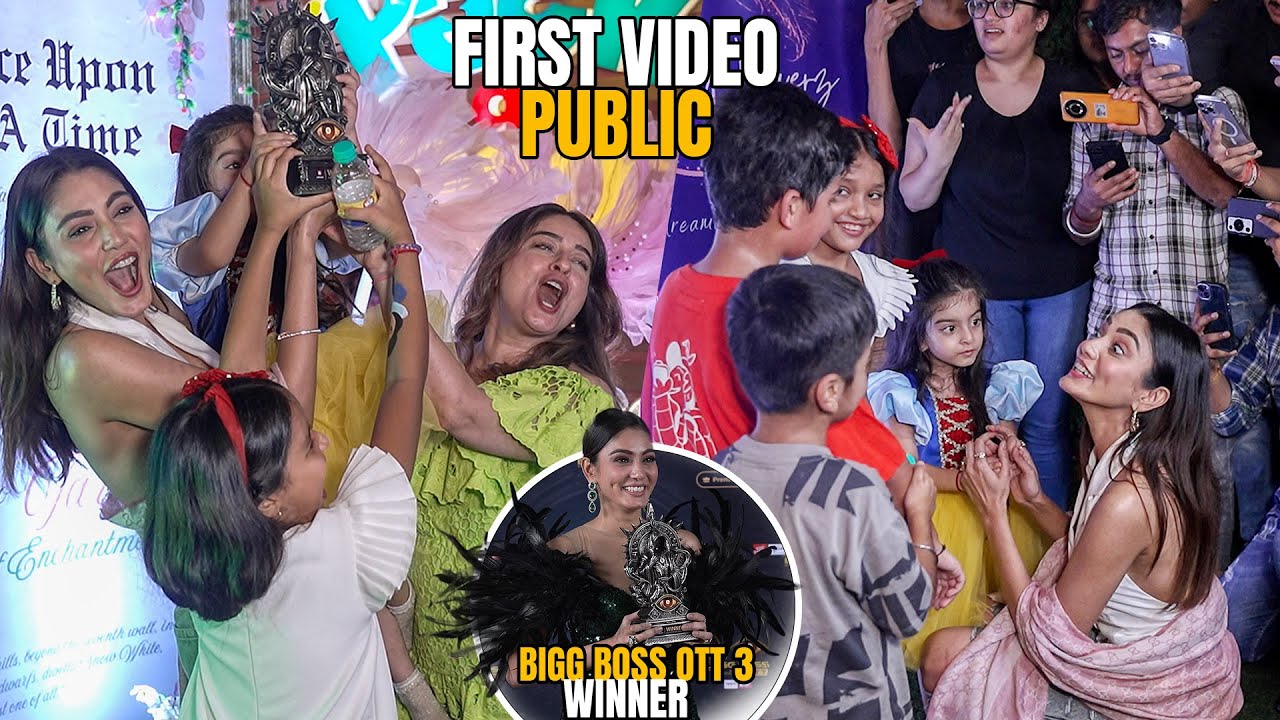 Sana Makbul FIRST Video in Public After Winning Bigg Boss OTT S3 |  No EGO No Attitude