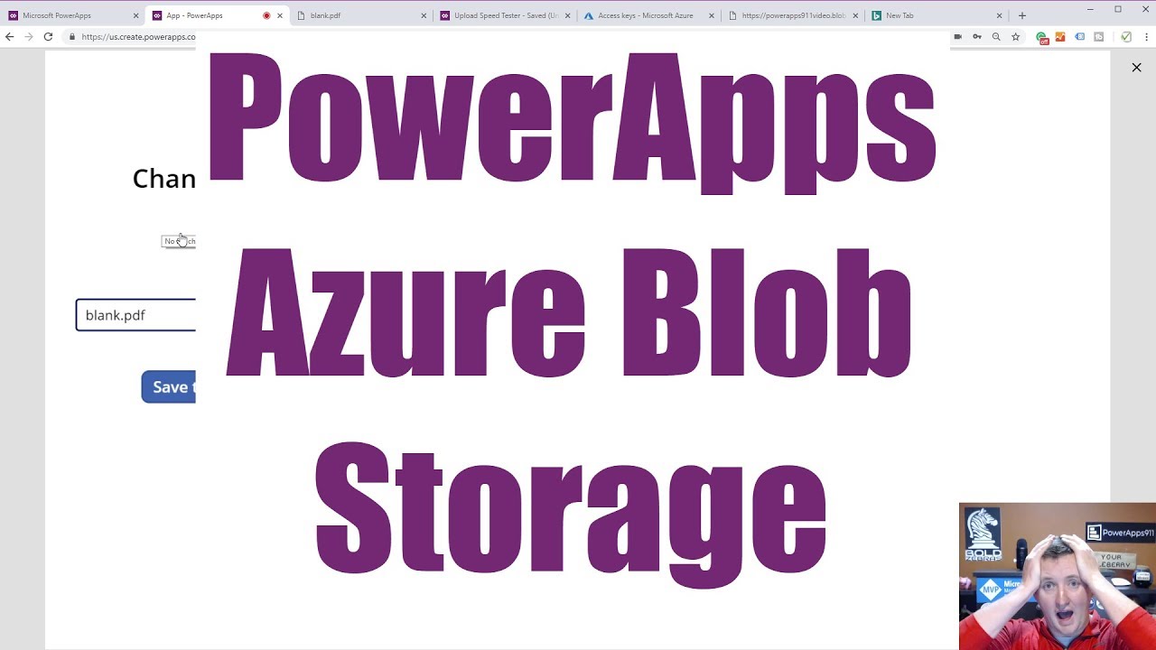 powerapps azure blob storage connector