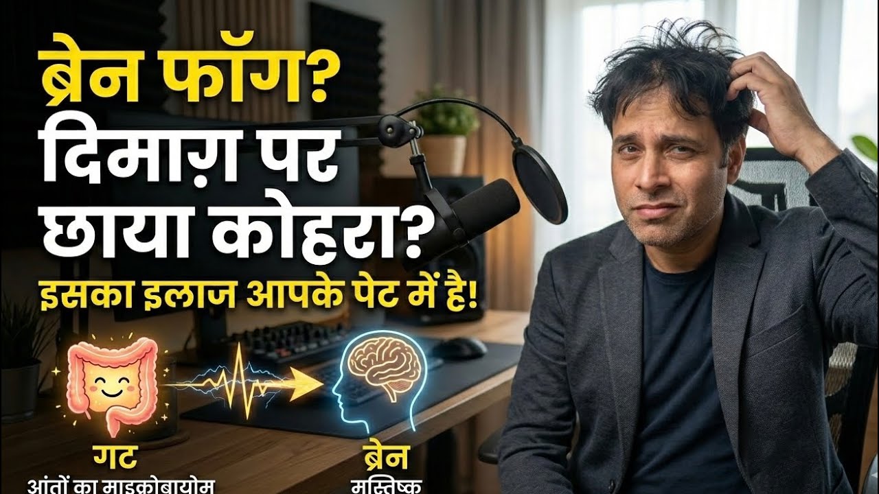 गुट माइक्रोबायोम ठीक करके ब्रेन फॉग दूर करें | Prebiotic Fiber Secrets for Mental क्लैरिटी