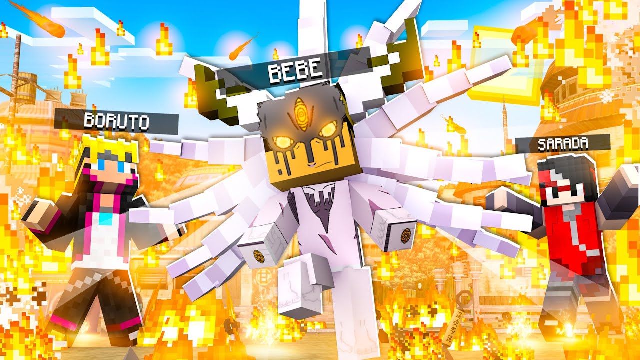 Who's Your Family? O FILHO DO BORUTO E DA SARADA DESPERTOU O RINNEGAN DOURADO no Minecraft!