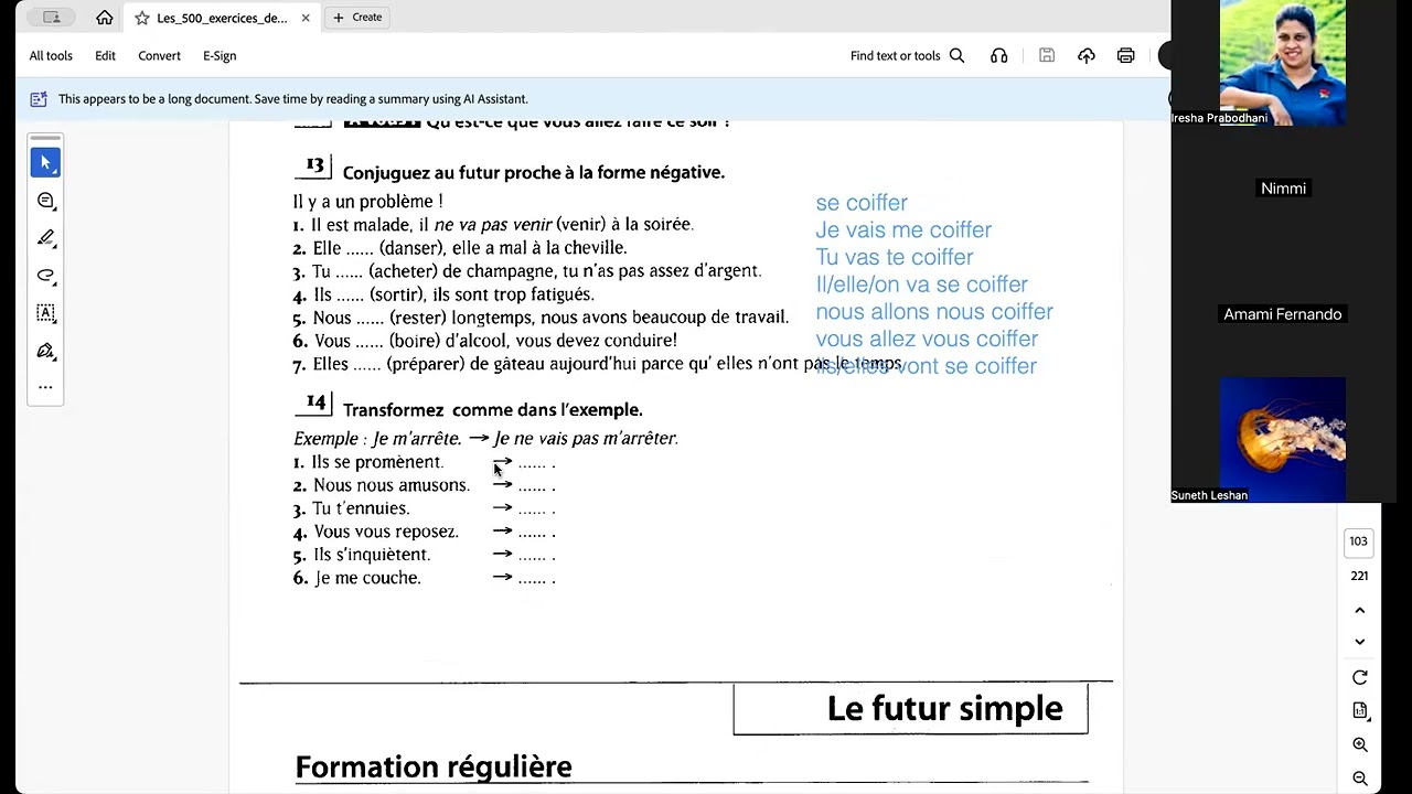 Learn French with a local Teacher : 21/12/2025