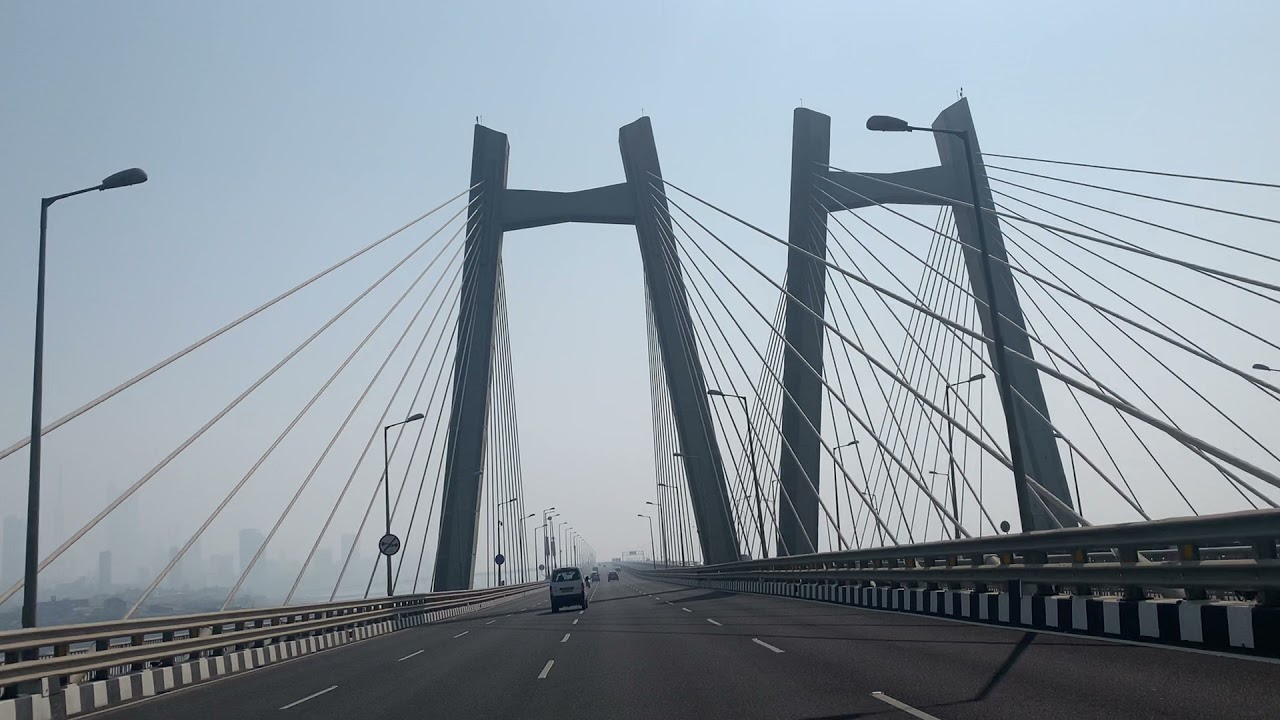 Bandra to worli via sea link by Jaguar XF car in 240 Sec
