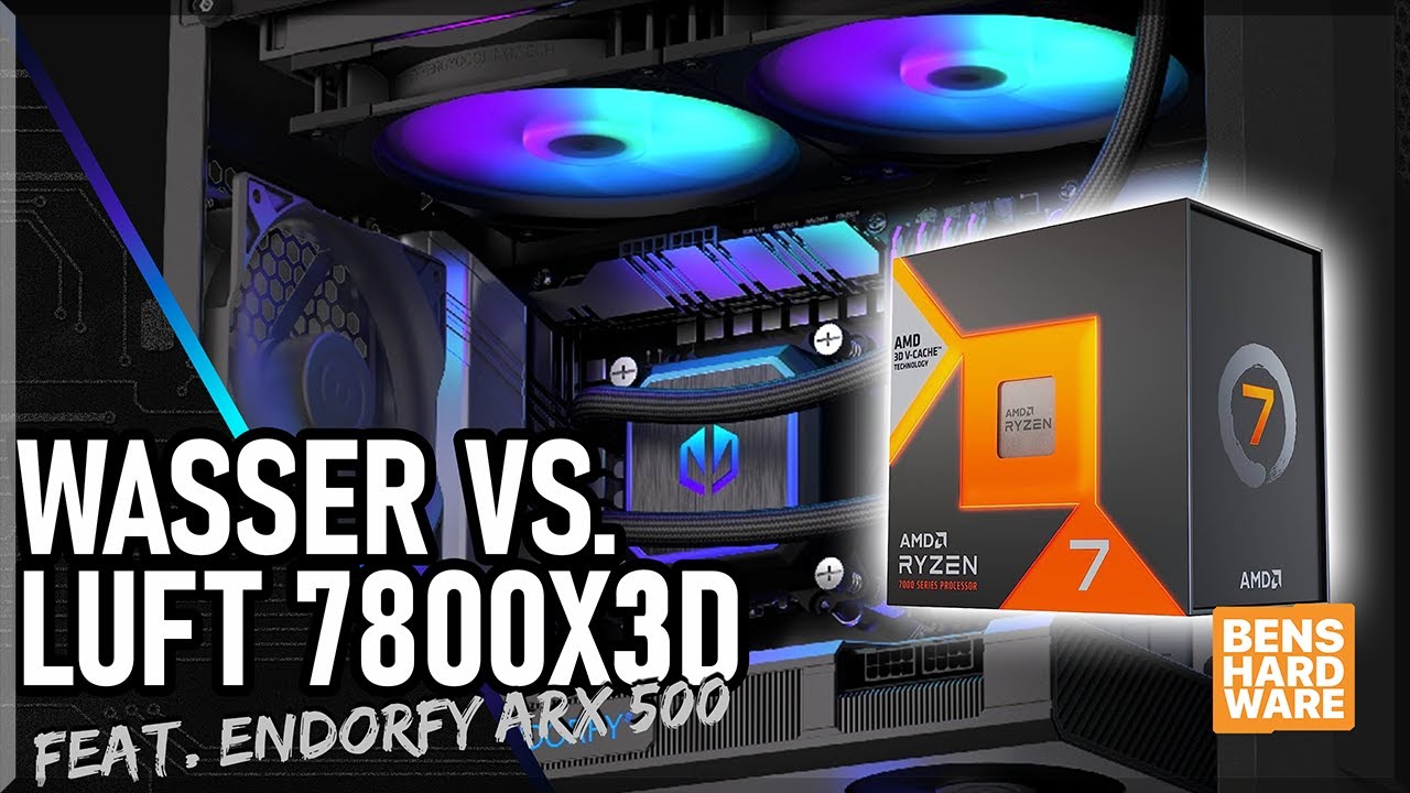 WASSERKÜHLUNG oder LUFTKÜHLUNG? WAS ist BESSER beim 7800X3D? feat. ENDORFY