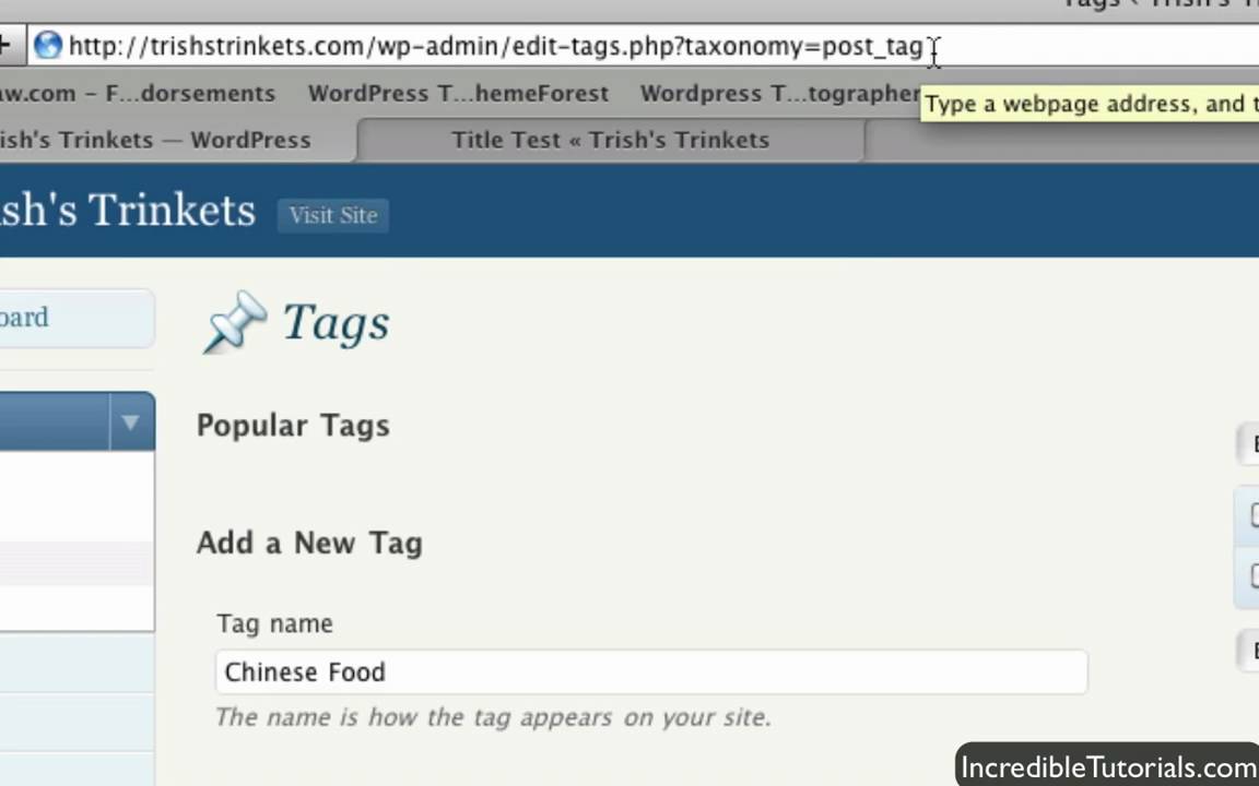 WordPress Tutorial: Working with Tags