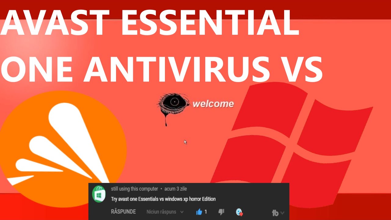 Avast Essential One Antivirus VS Windows XP Horror Edition Virus!