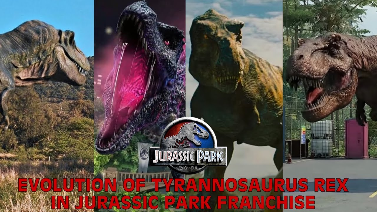 Evolution Of Tyrannosaurus Rex In Jurassic Park Franchise (10,000 Subscribers Special #2)