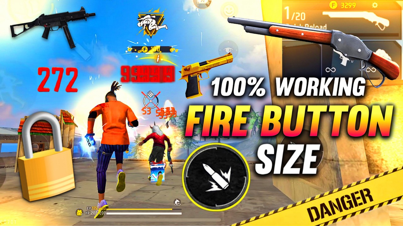 Powerfull Fire Button Size For Headshot 😱 || Best Fire Button Size 2025 || Headshot Setting