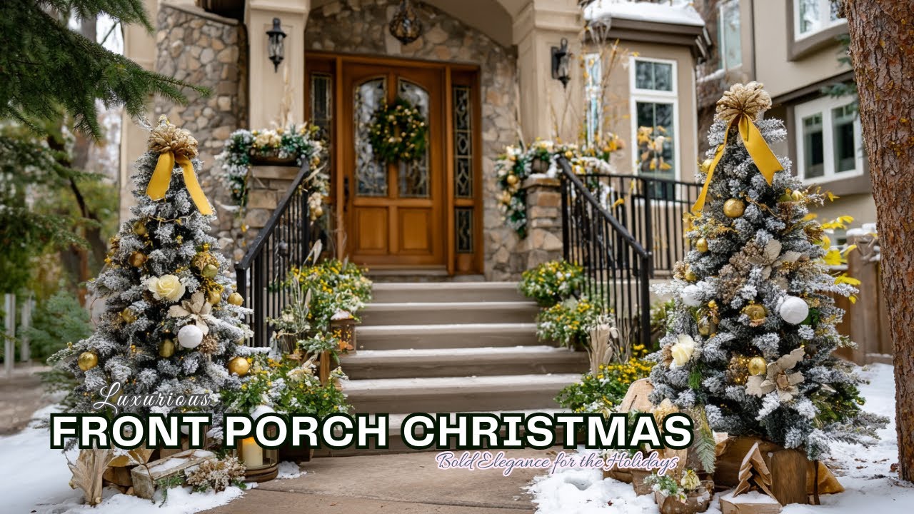 Luxurious Front Porch Christmas Decor Ideas 2025: Bold Elegance for the Holidays