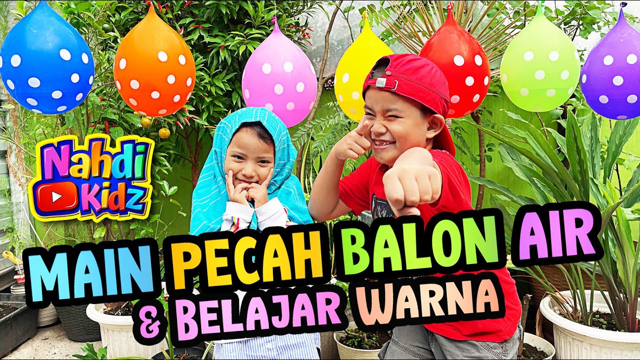 PECAH BALON dan Belajar WARNA Kids have fun playtime LEARNS COLORS BALLOONS FINGER SONG