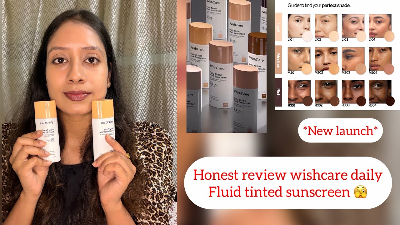 New launch @mywishcare Daily Tinted Fluid sunscreen ☀️✨ #newvideo #newlaunch #products #unsponsored 