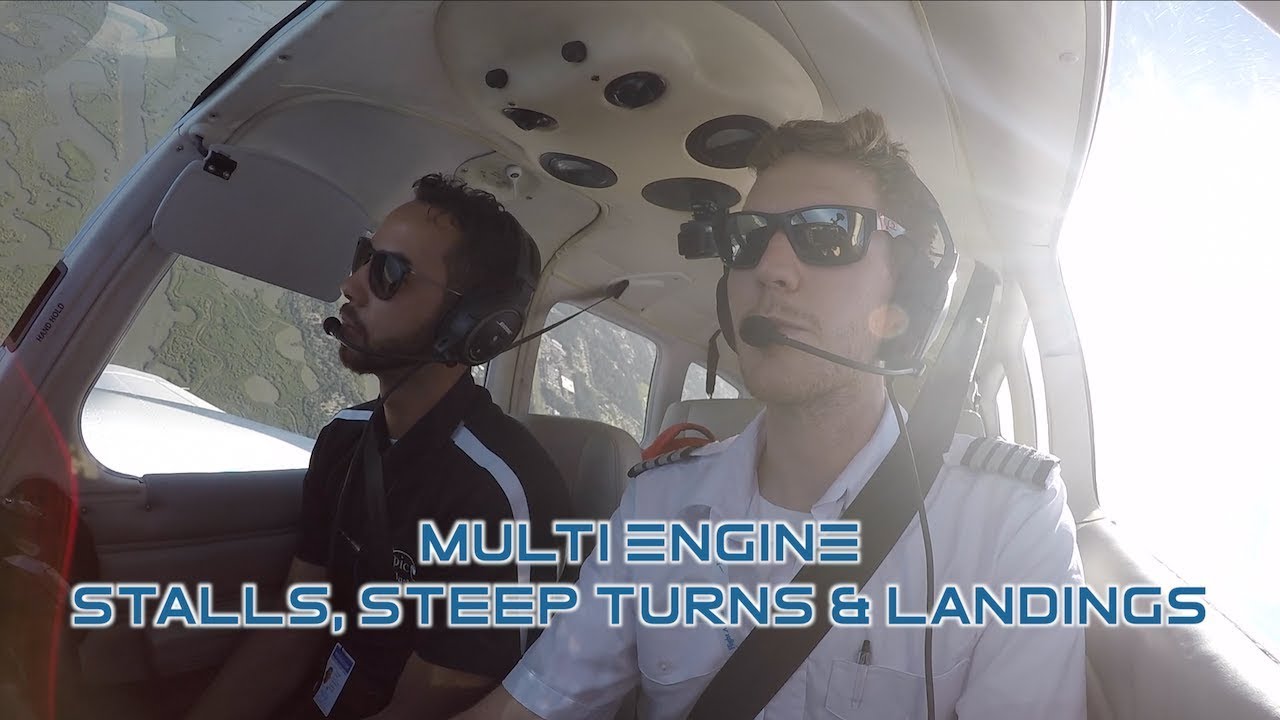 Multi Engine Flight Training| Maneuvers and Landings| PA44