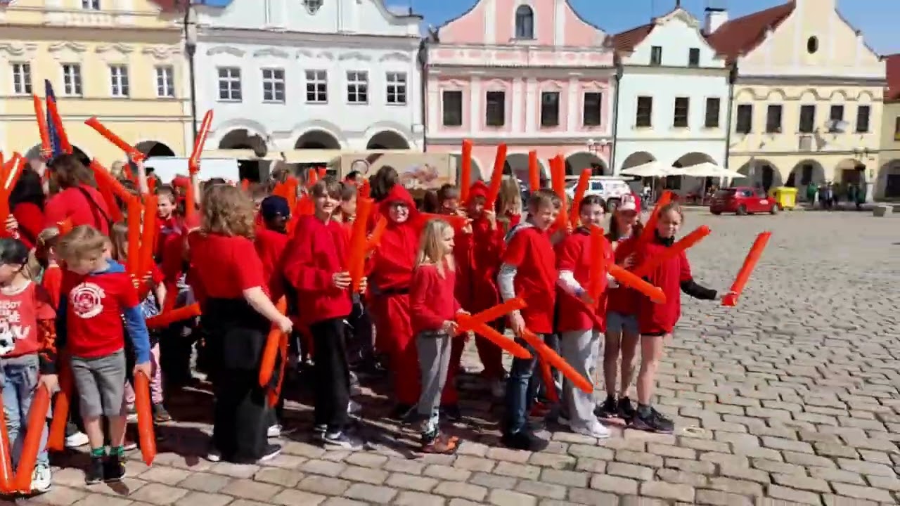Příprava na vytvoření rekordu v podání školáků