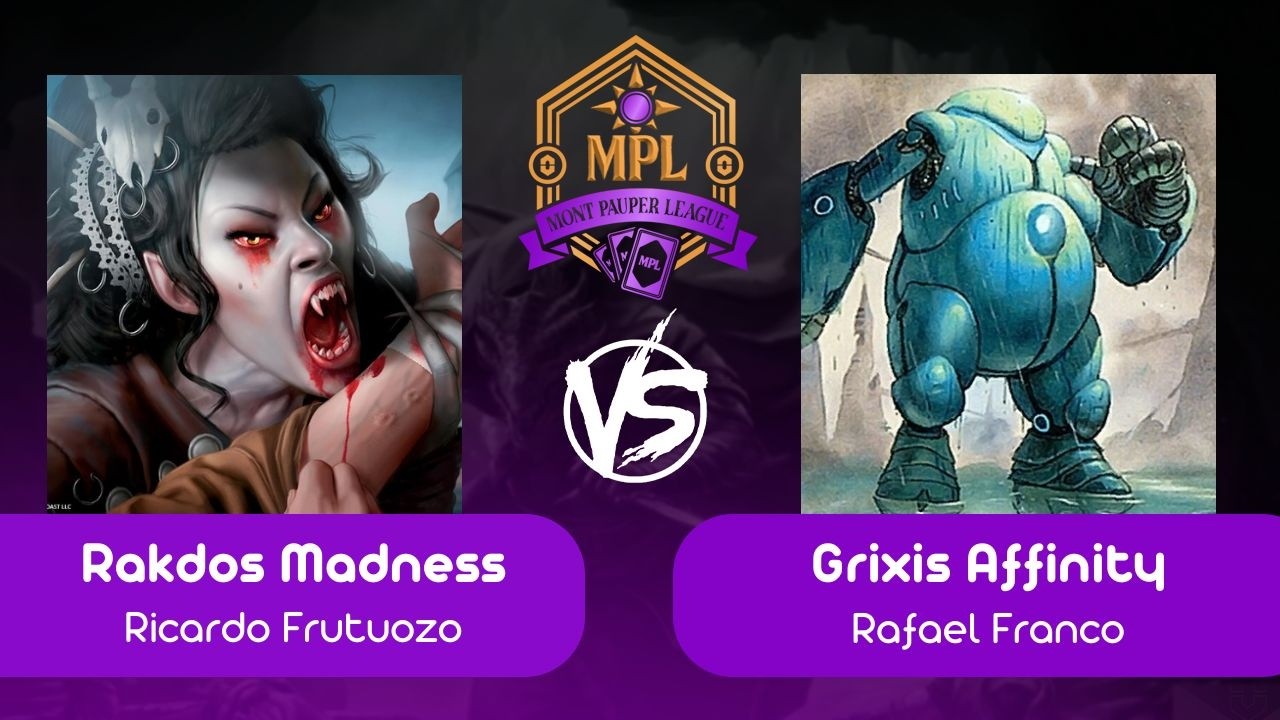 [Pauper na Mont] Rakdos Madness VS Grixis Affinity (R 02 - 10/02/2026)