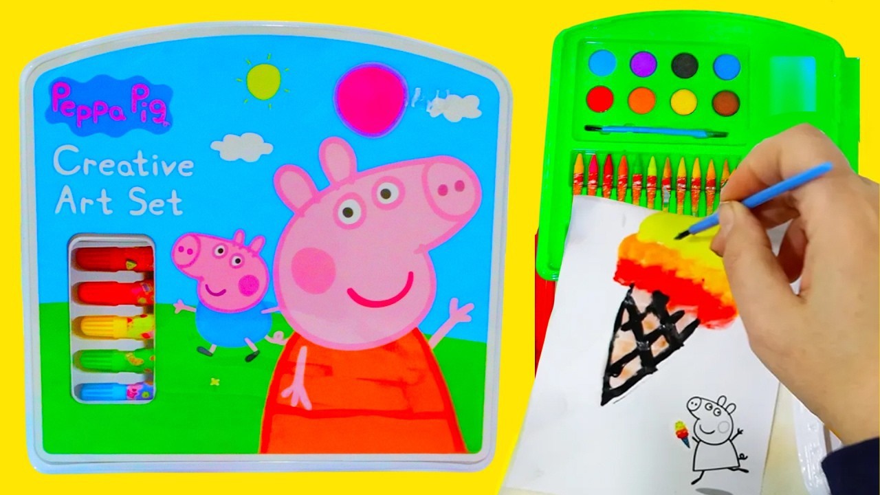Pintamos con sets de arte de Peppa Pig, Plaza Sésamo y Sr. Cara de Papa