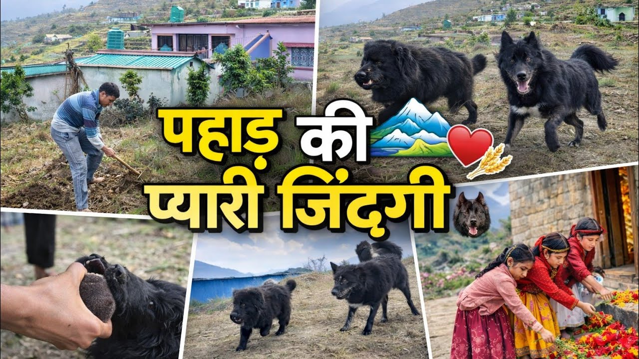 आजकल खेतों में काम काज होरा है और खेत में जाते ही बारिश होने लग गई  है ❤️😄