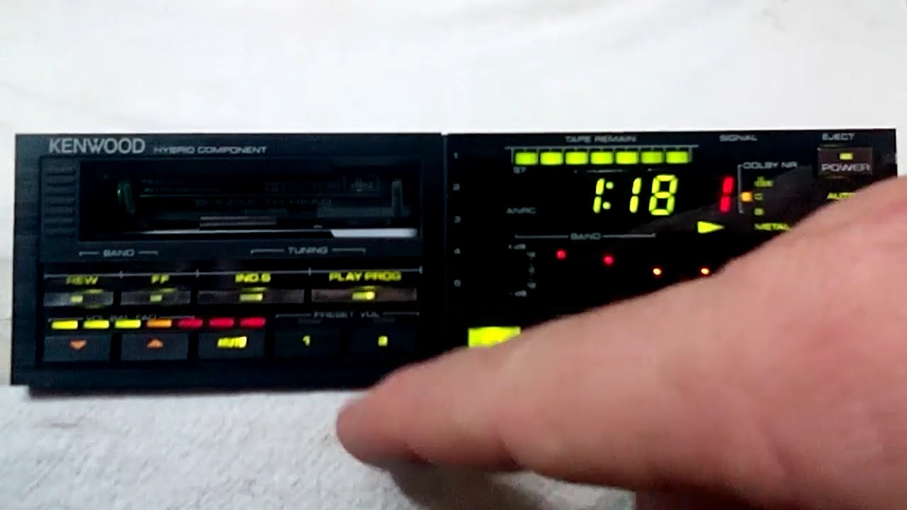 Vintage Kenwood KRC 999 am/fm cassette car stereo