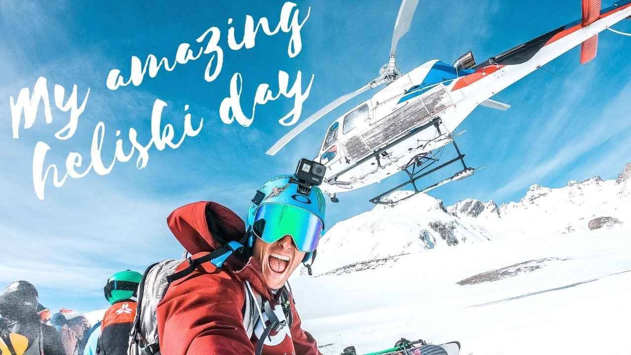 SKIING VLOG 2: MA 1ERE DÉPOSE EN HÉLICO !!!