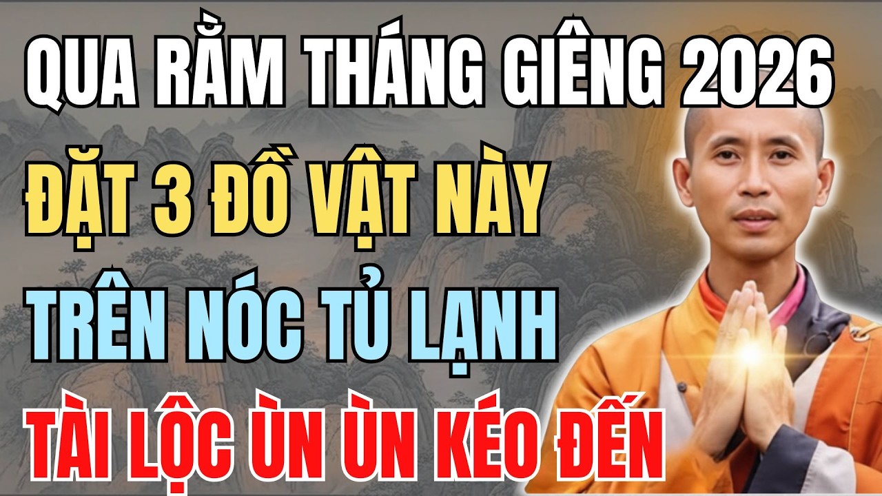 QUA RẰM THÁNG GIÊNG ÂM LỊCH, ĐẶT 3 VẬT NÀY TRÊN NÓC TỦ LẠNH, GIÀU CỰC NHANH, BÍ MẬT HIẾM AI BIẾT!