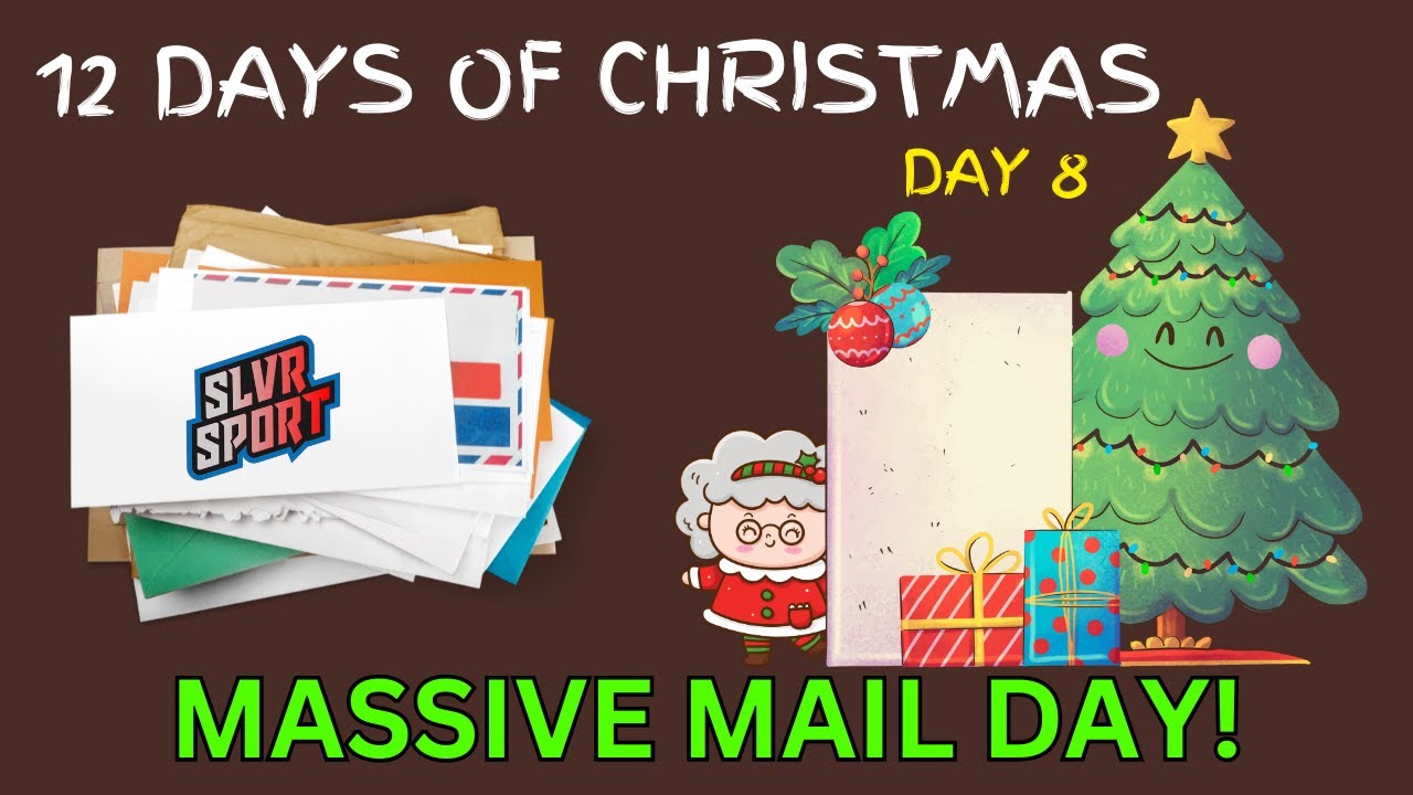 Football Card Christmas MAIL DAY 💪 + Day 8 Giveaway Entry + SWEET Panini Redemption