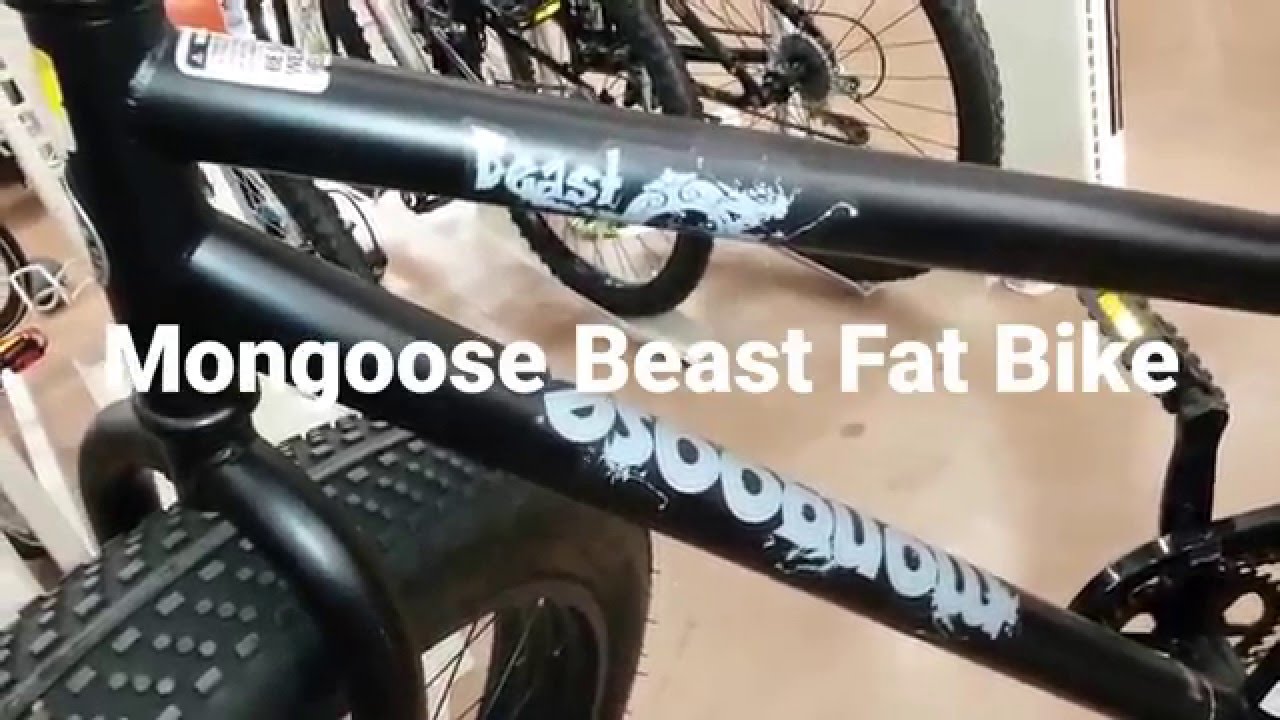 Mongoose Beast Fat Bike 26 inch x 4 inch Fat Tire Bicycle