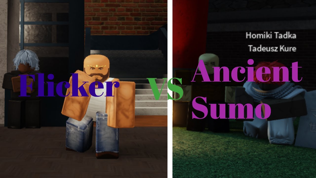 Flicker Vs Ancient Sumo | Roblox Asura
