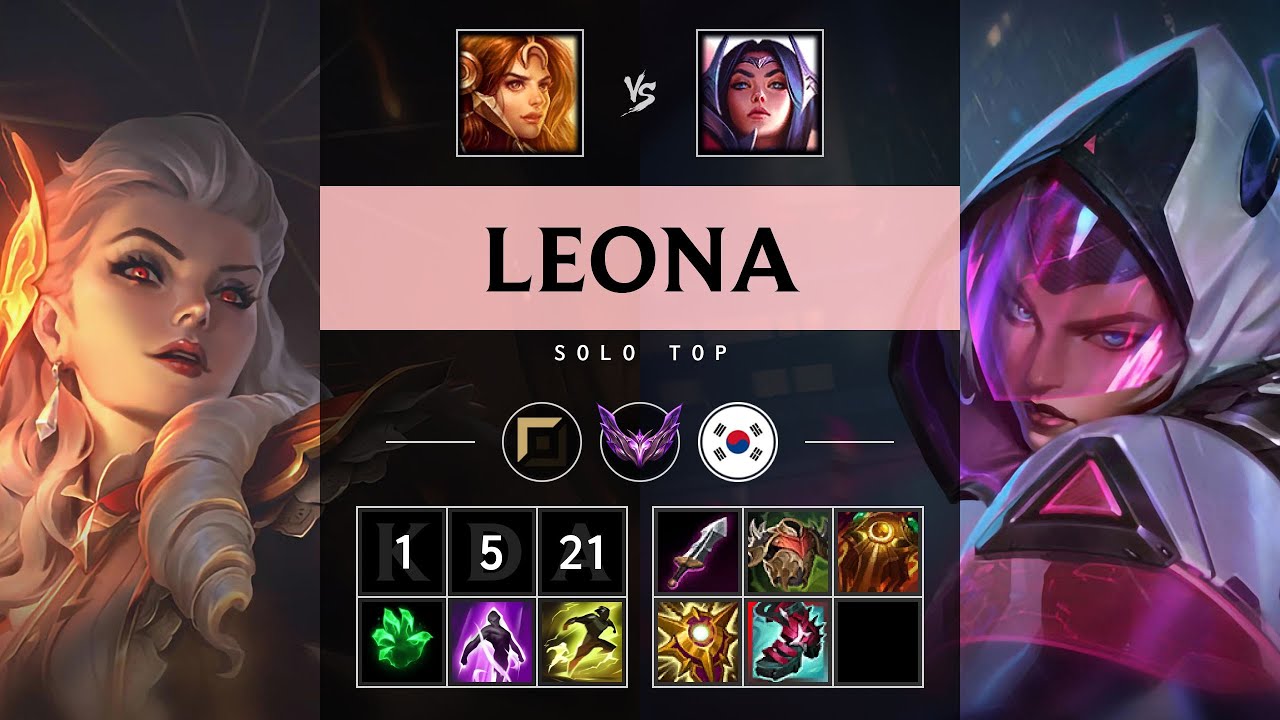 Leona Top vs Irelia - KR Master Patch 25.20